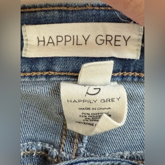 Happily Grey Mid Rise Flare Jeans Size 0 - Picture 8 of 11